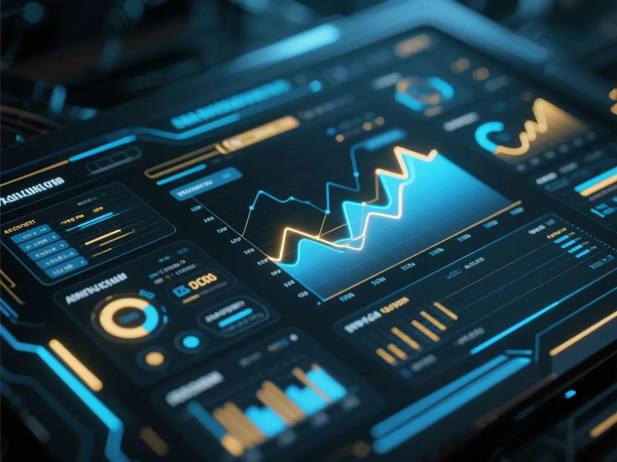Trend analysis dashboard illustration